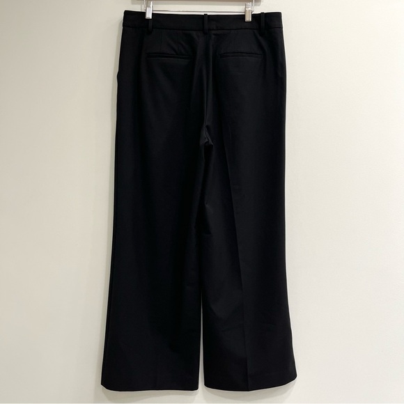 Talbots black wide leg trousers dress pants stretch will blend size 12 - Picture 2 of 10